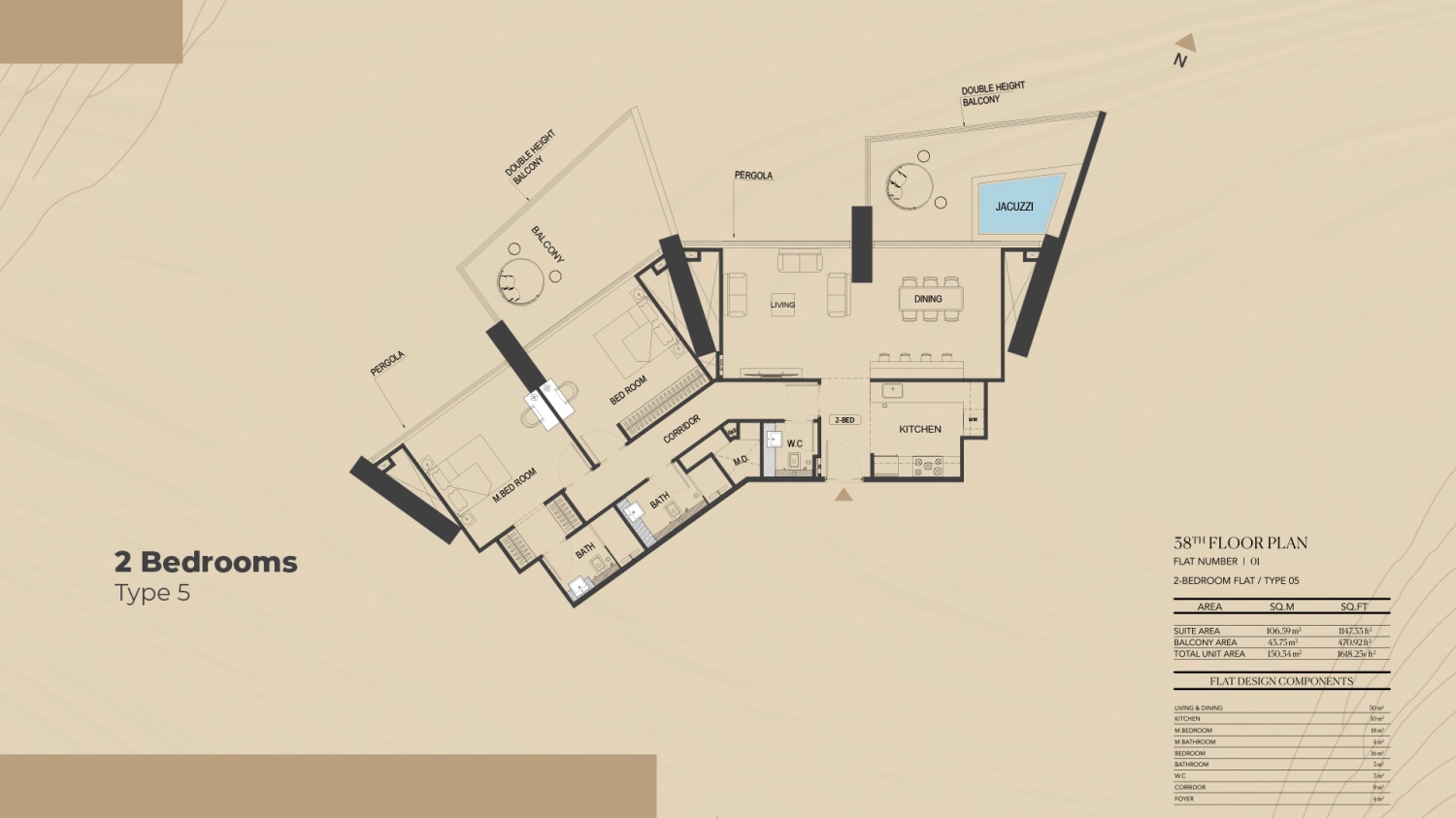 2 BR - Type B